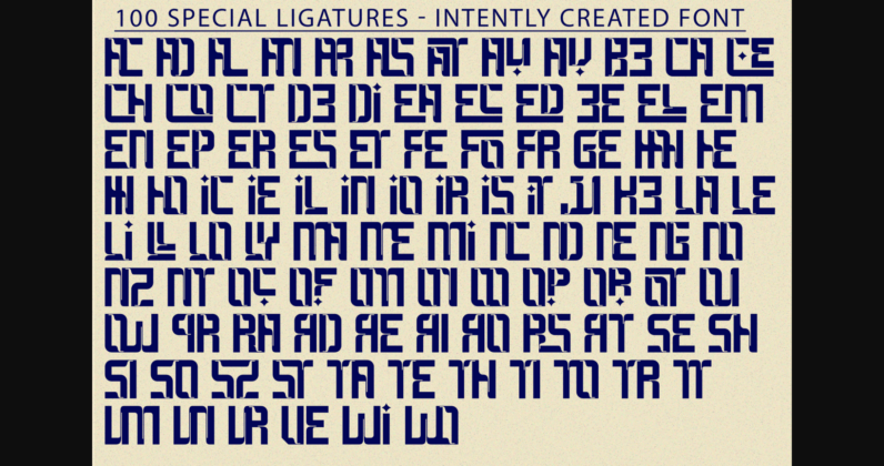 Intently Created Font Poster 10
