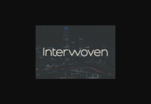 Interwoven Font Interwoven Font Poster 1