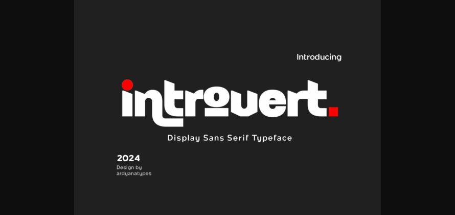 Introvert Font Poster 3