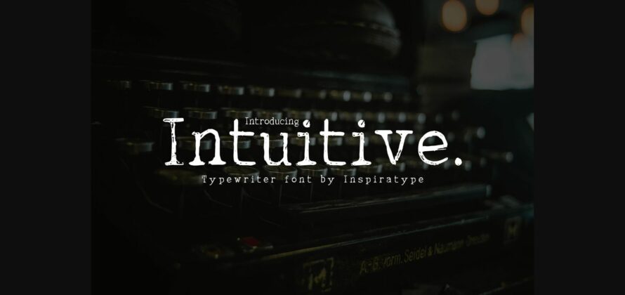 Intuitive Font Poster 3