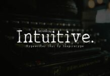 Intuitive Font Poster 1