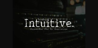 Intuitive Font Poster 1
