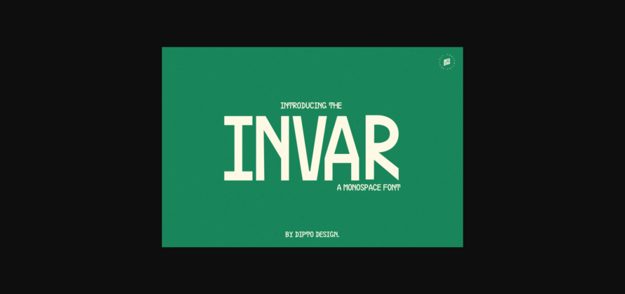 Invar Font Poster 3