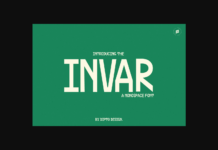 Invar Font Poster 1