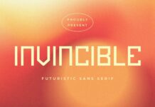 Invincible Font Poster 1