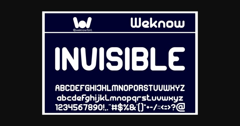 Invisible Font Poster 3