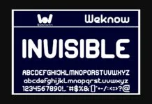 Invisible Font Invisible Font Poster 1