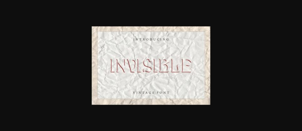 Invisible Font Poster 1