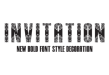 Invitation Font Poster 1