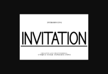 Invitation Font Poster 1