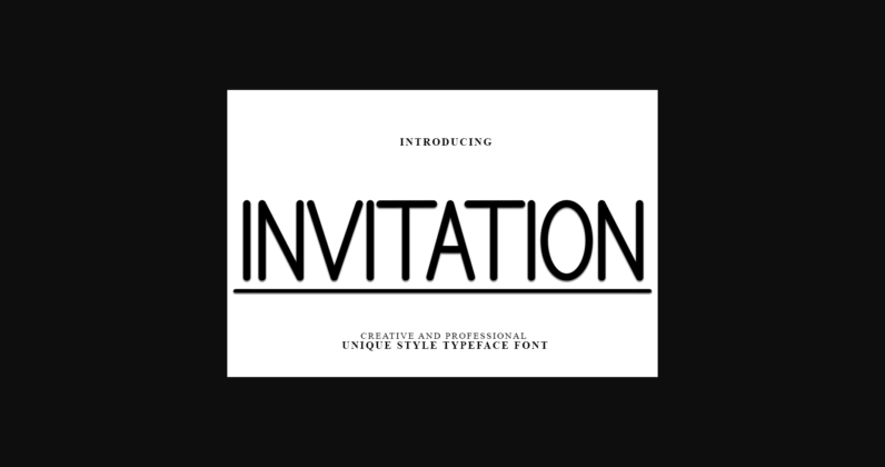 Invitation Font Poster 1