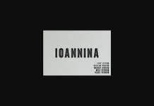 Ioannina Family Font Poster 1