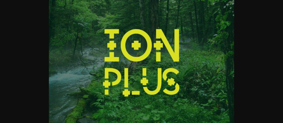 Ion Plus Font Poster 4