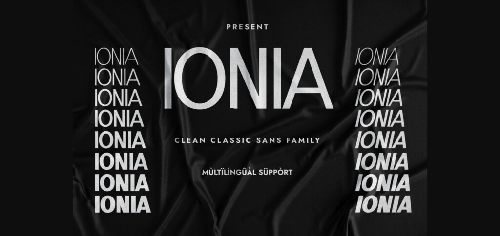 Ionia Font Poster 3