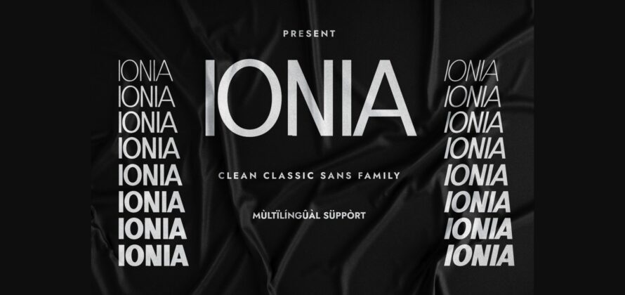 Ionia Font Poster 3