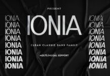 Ionia Font Poster 1