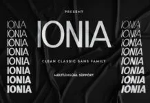Ionia Font Poster 1