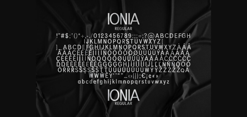 Ionia Font Poster 4