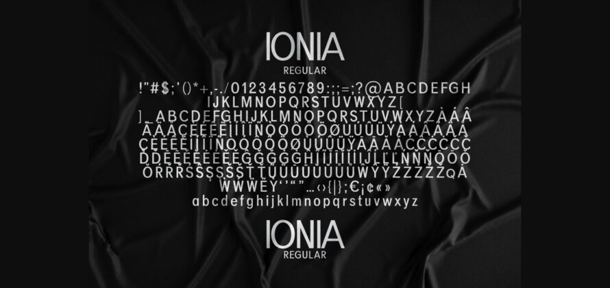 Ionia Font Poster 4