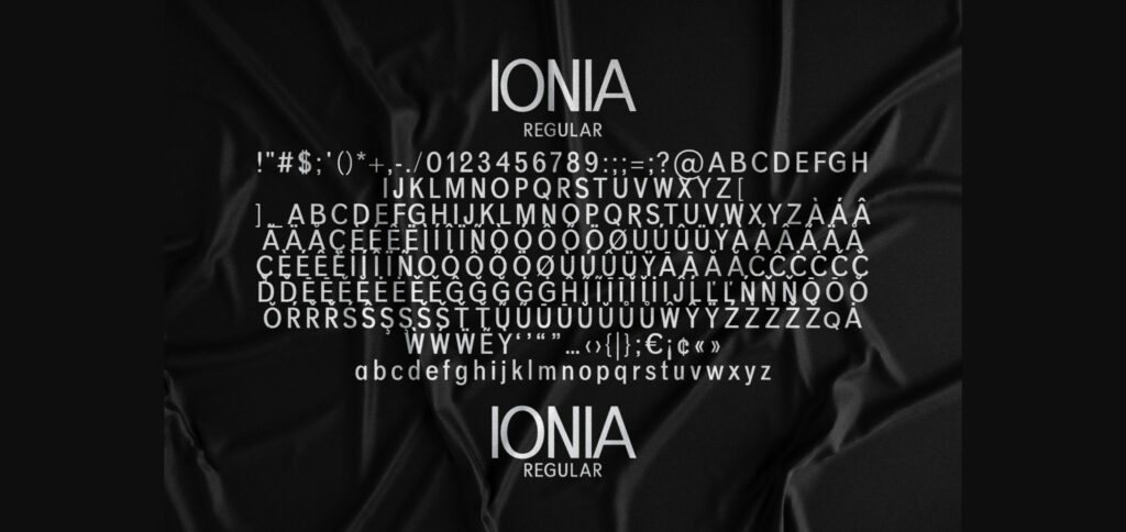 Ionia Font Poster 2