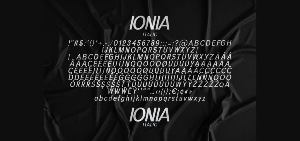 Ionia Font Poster 5