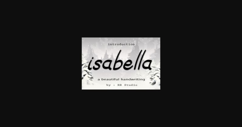 Isabella Font Poster 3