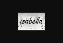 Isabella Font Poster 1