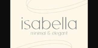 Isabella Font Poster 1