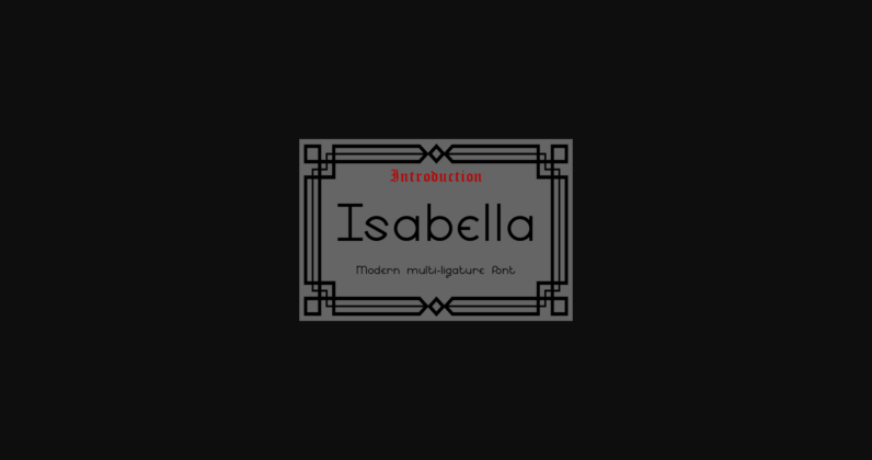 Isabella Font Poster 3