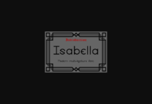 Isabella Font Poster 1