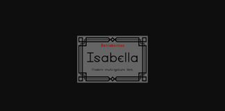 Isabella Font Poster 1