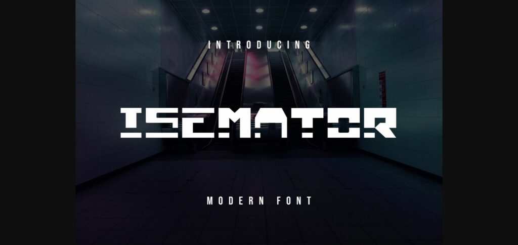 Isemator Font Poster 1