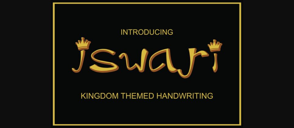 Iswari Font Poster 3