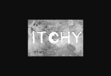 Itchy Font Poster 1