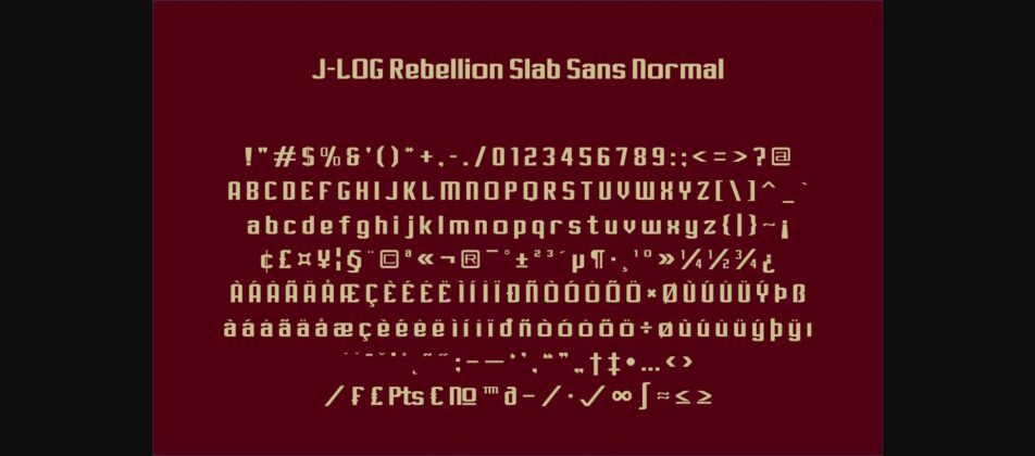 J-LOG Rebellion Slab Poster 4