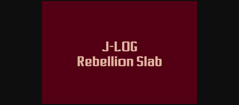 J-LOG Rebellion Slab Poster 3