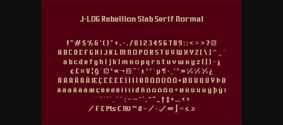 J-LOG Rebellion Slab Poster 8