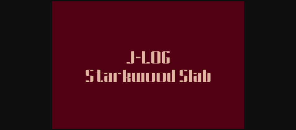 J-LOG Starkwood Slab Poster 3