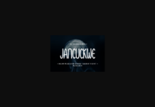 Jancuckwe Font Poster 1