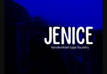 Jenice Font Poster 1