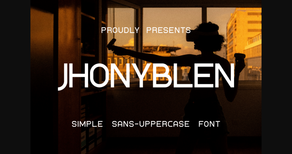 Jhonyblen Font Poster 3