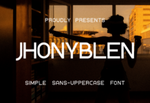 Jhonyblen Font Poster 1