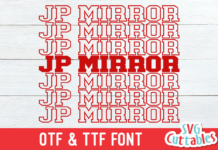 JP Mirror Font Poster 1