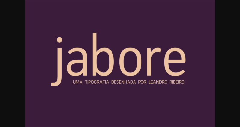 Jabore Font Poster 3