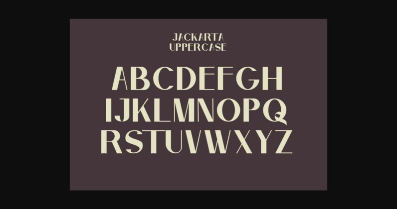 Jackarta Font Poster 8