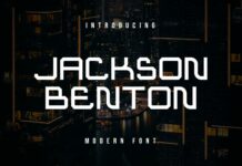 Jackson Benton Font Poster 1