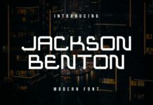 Jackson Benton Font Poster 1