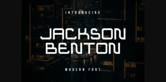 Jackson Benton Font Poster 1