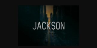 Jackson Font Poster 1