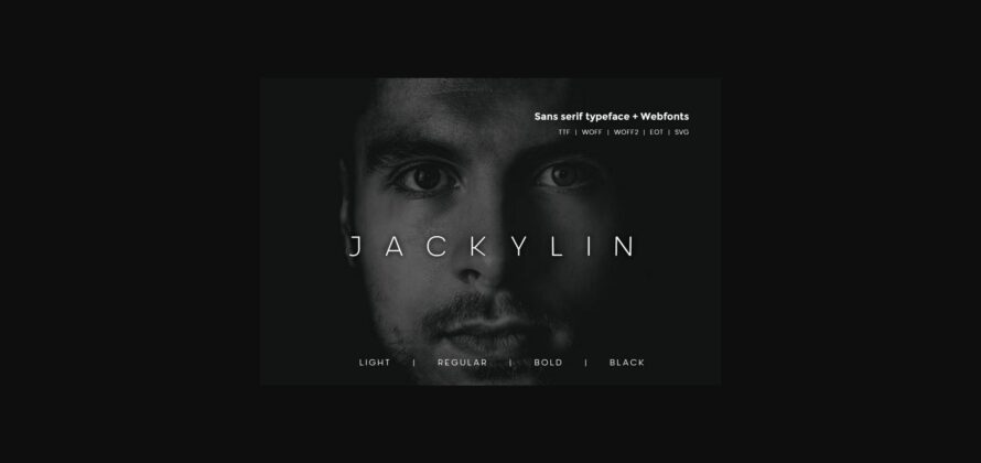 Jackylin Font Poster 3